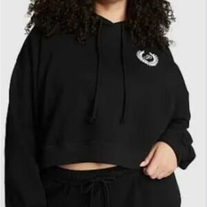Ivy fleece crop hoodie